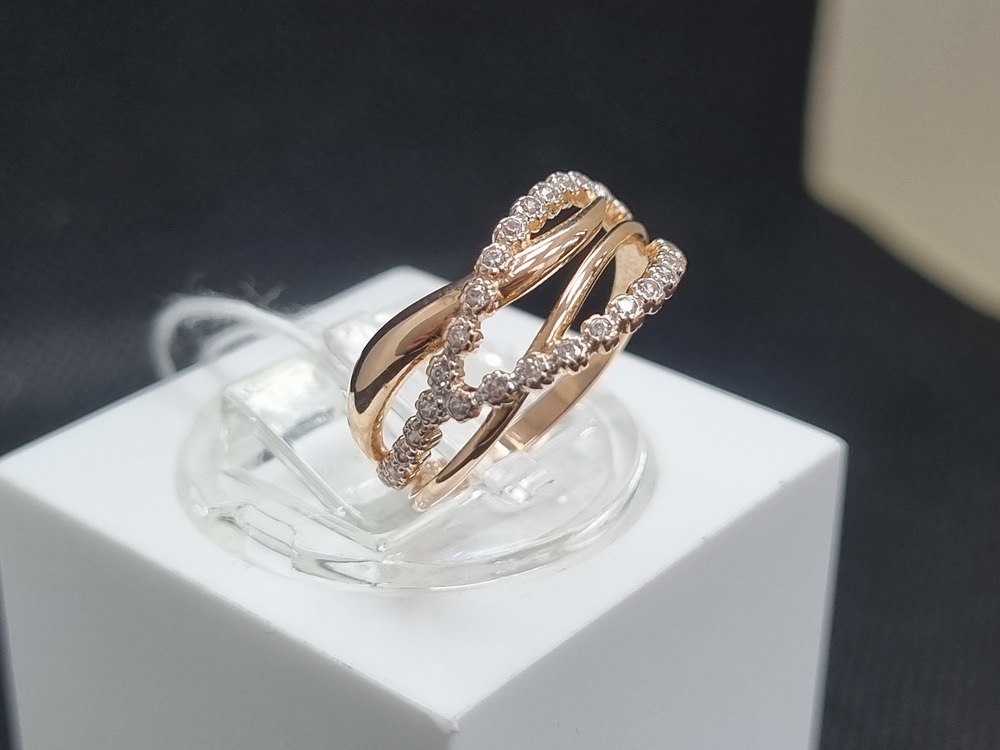 КОЛЬЦО С КАМНЯМИ (Au 585)