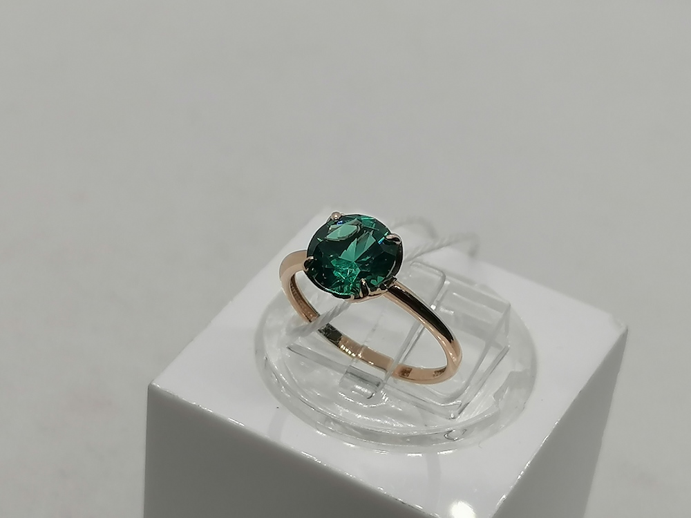 КОЛКМ585 КОЛЬЦО С КАМНЕМ (Au 585)