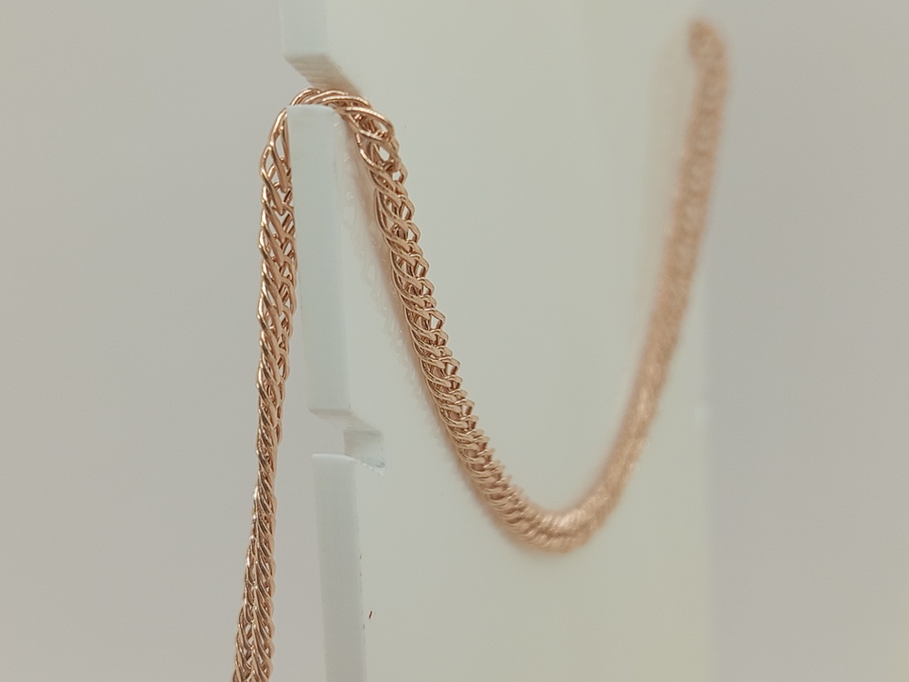 ЦЕПЬ ПУСТОТЕЛАЯ Ромб тройной (Au 585)