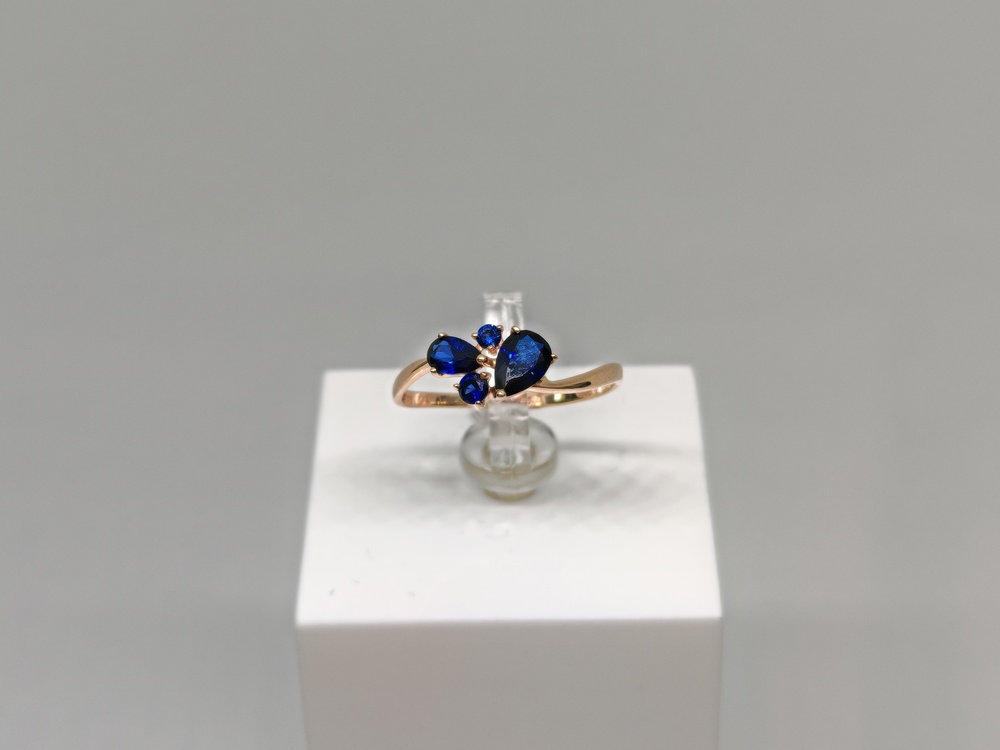 КОЛКМИ585 КОЛЬЦО С КАМНЯМИ (Au 585)