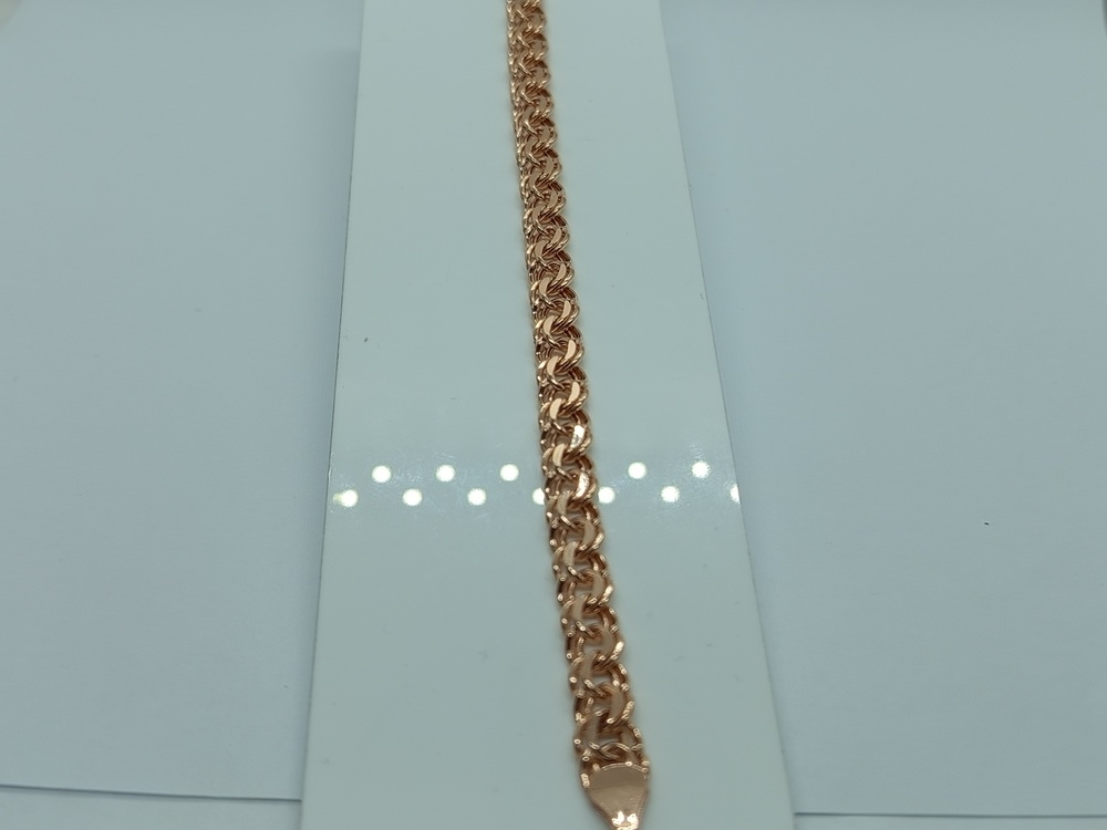 БРАСЛЕТ ПУСТОТЕЛЫЙ Бисмарк (Au 585)