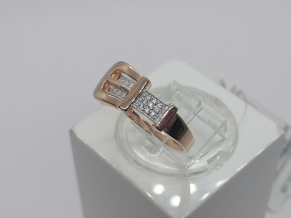 КОЛЬЦО С КАМНЯМИ (Au 585)