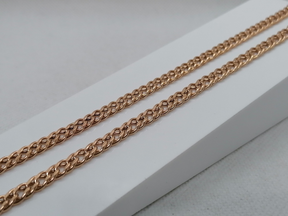 ЦПР2585 ЦЕПЬ ПУСТОТЕЛАЯ Ромб двойной (Au 585)