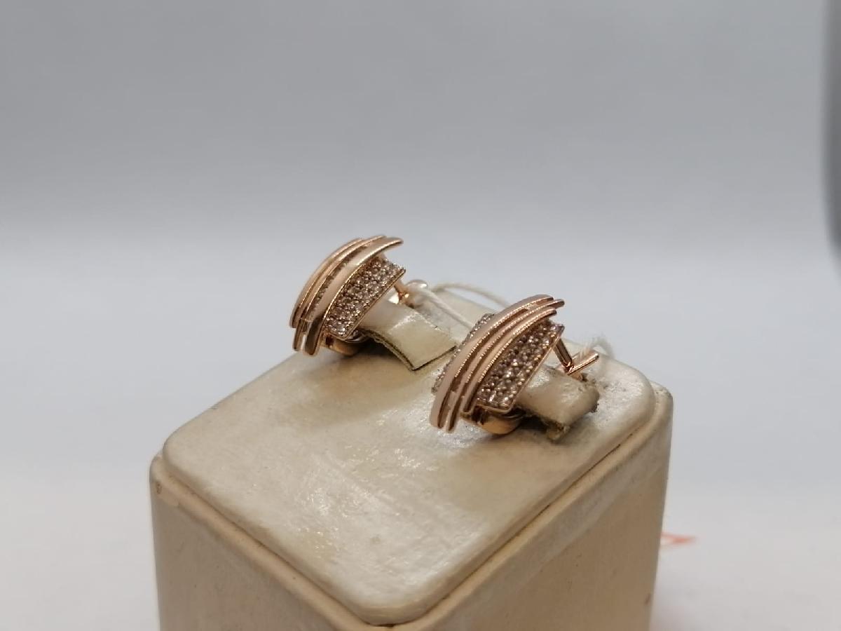 СКМИ585 СЕРЬГИ С КАМНЯМИ (Au 585)