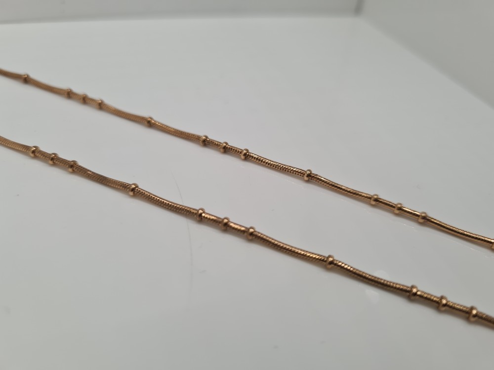 ЦЕПЬ ПОЛНОВЕСНАЯ Жгут(снейк) (Au 585)