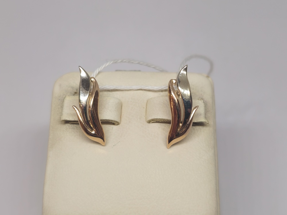 СЕРЬГИ БЕЗ КАМНЯ (Au 585)