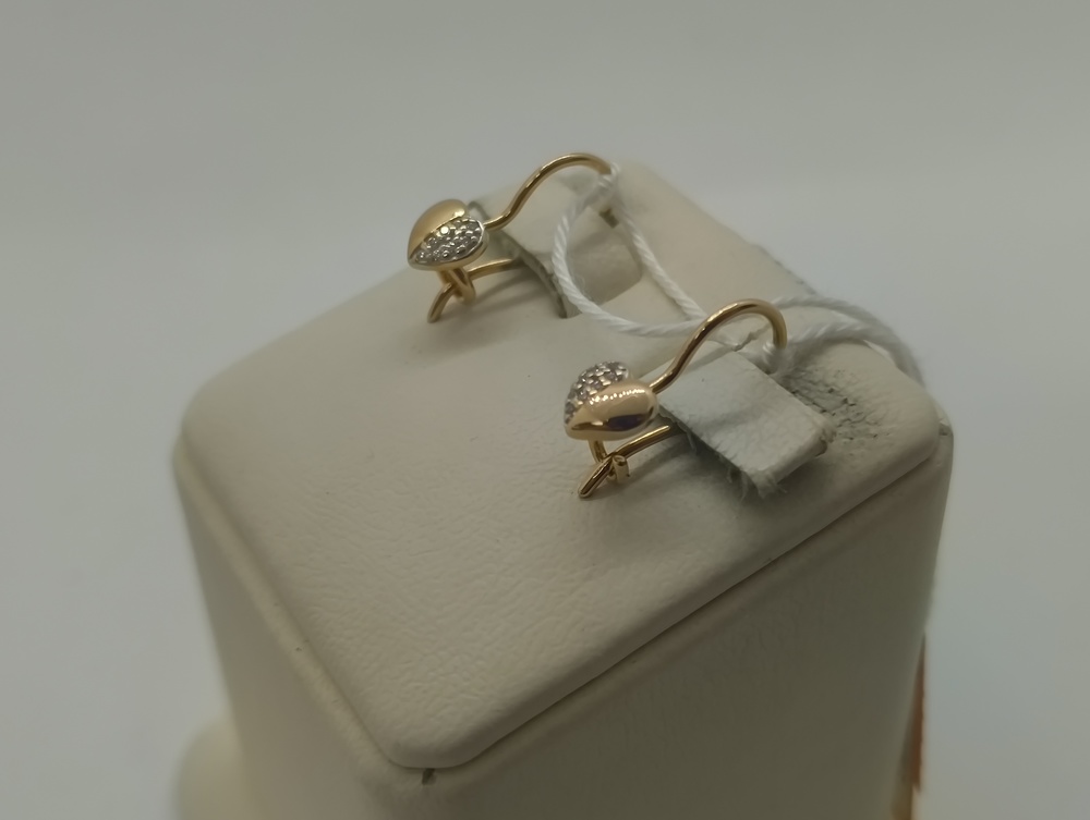 СКМИ585 СЕРЬГИ С КАМНЯМИ (Au 585)