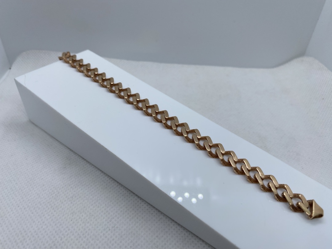 БРАСЛЕТ ПУСТОТЕЛЫЙ Фантазия (Au 585)