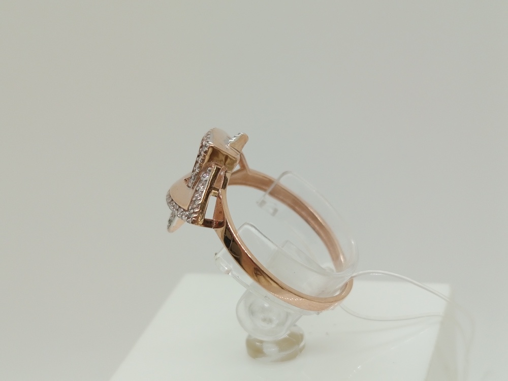 КОЛЬЦО С КАМНЯМИ (Au 585)