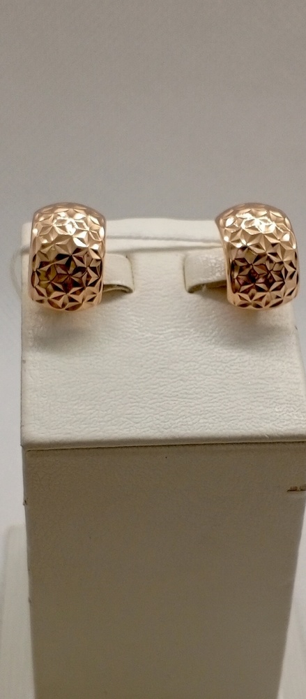 СБКМ585 СЕРЬГИ БЕЗ КАМНЯ (Au 585)