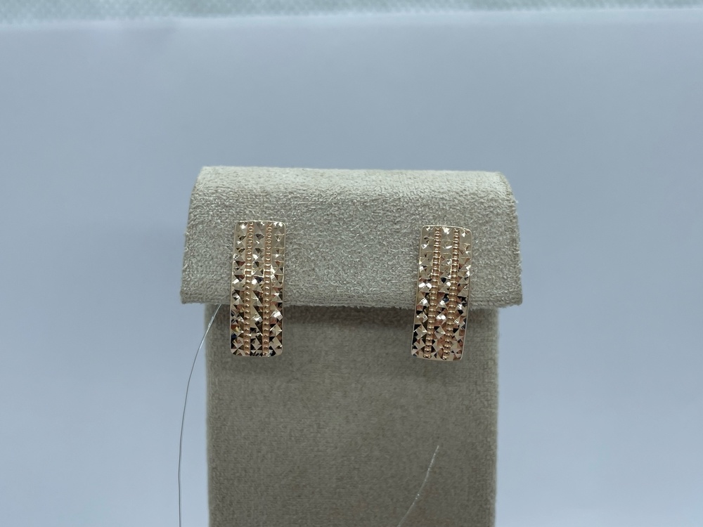 СЕРЬГИ БЕЗ КАМНЯ (Au 585)