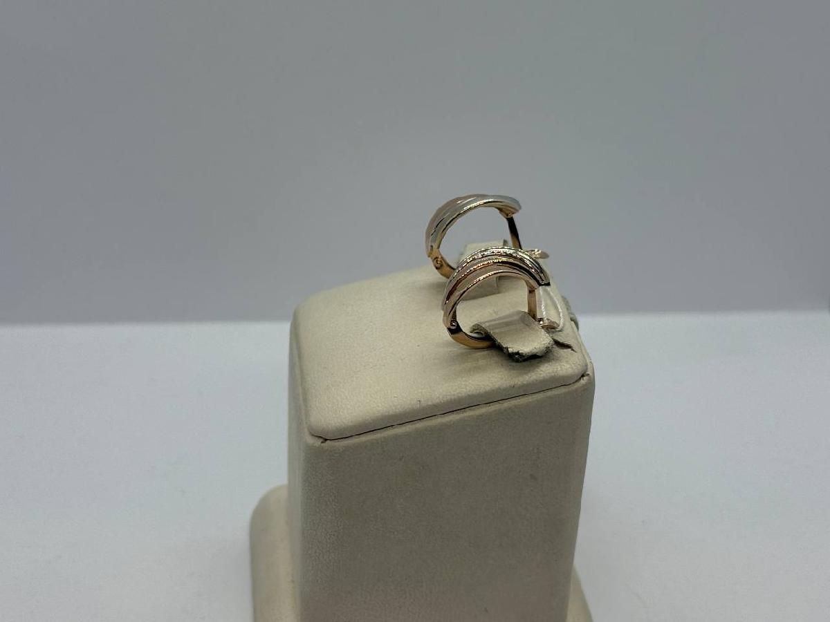 СБКМ585 СЕРЬГИ БЕЗ КАМНЯ (Au 585)