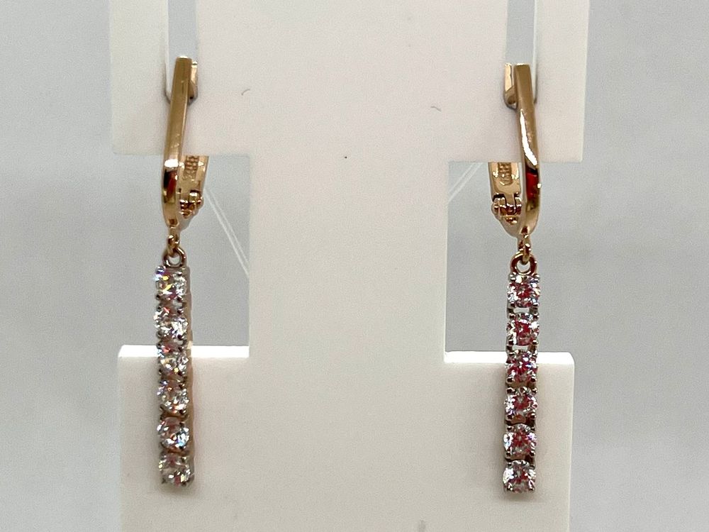 СЕРЬГИ С КАМНЯМИ (Au 585)