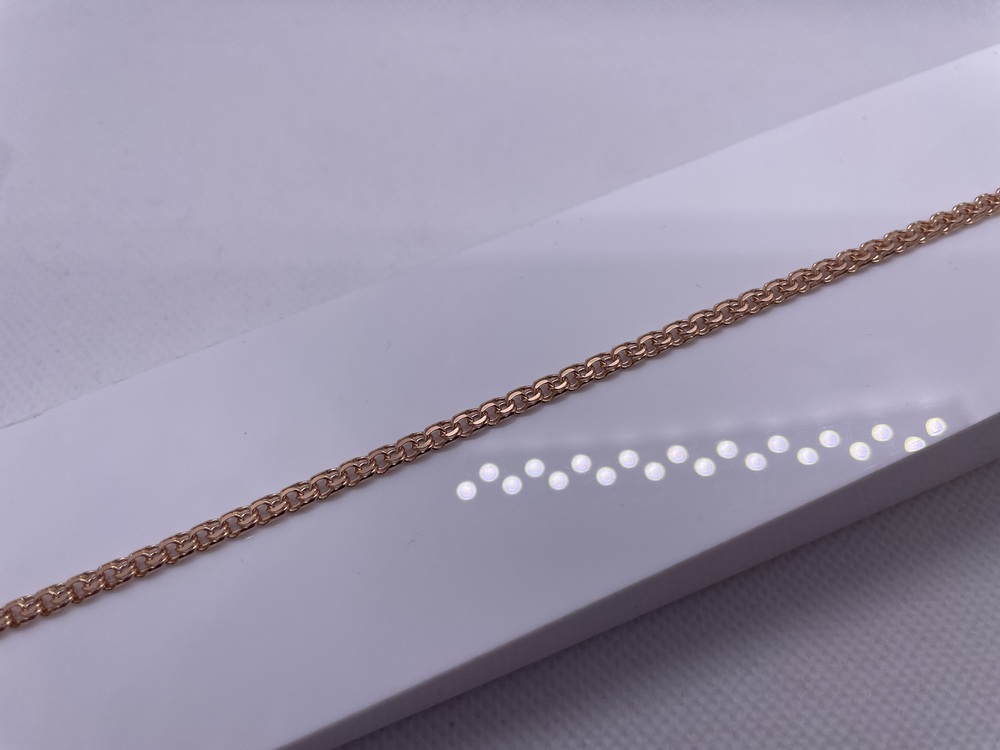 БЛБ585 БРАСЛЕТ ПОЛНОВЕСНЫЙ Бисмарк (Au 585)