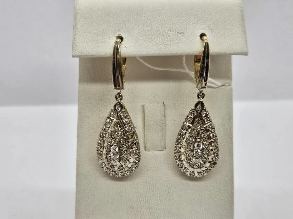 СЕРЬГИ БРИЛЛИАНТ Au 500