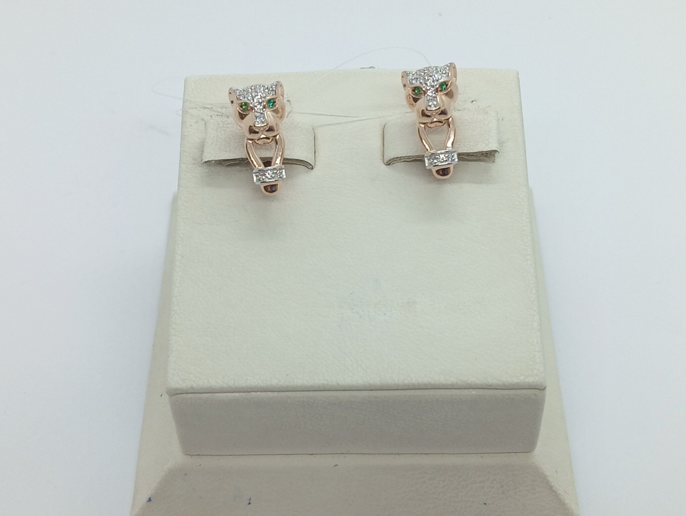 СЕРЬГИ С КАМНЯМИ (Au 585)