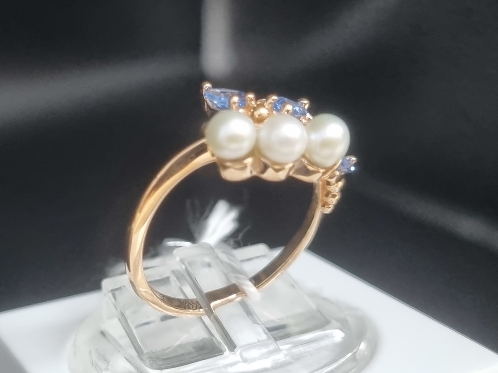 КОЛКМИ585 КОЛЬЦО С КАМНЯМИ (Au 585)