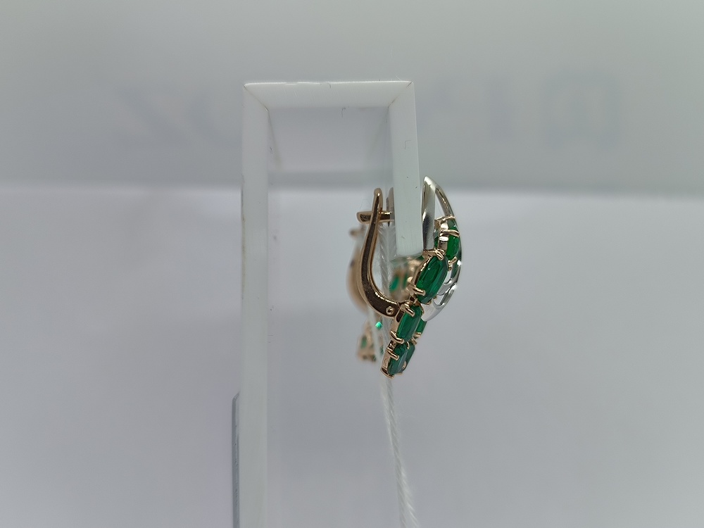 СКМИ585 СЕРЬГИ С КАМНЯМИ (Au 585)