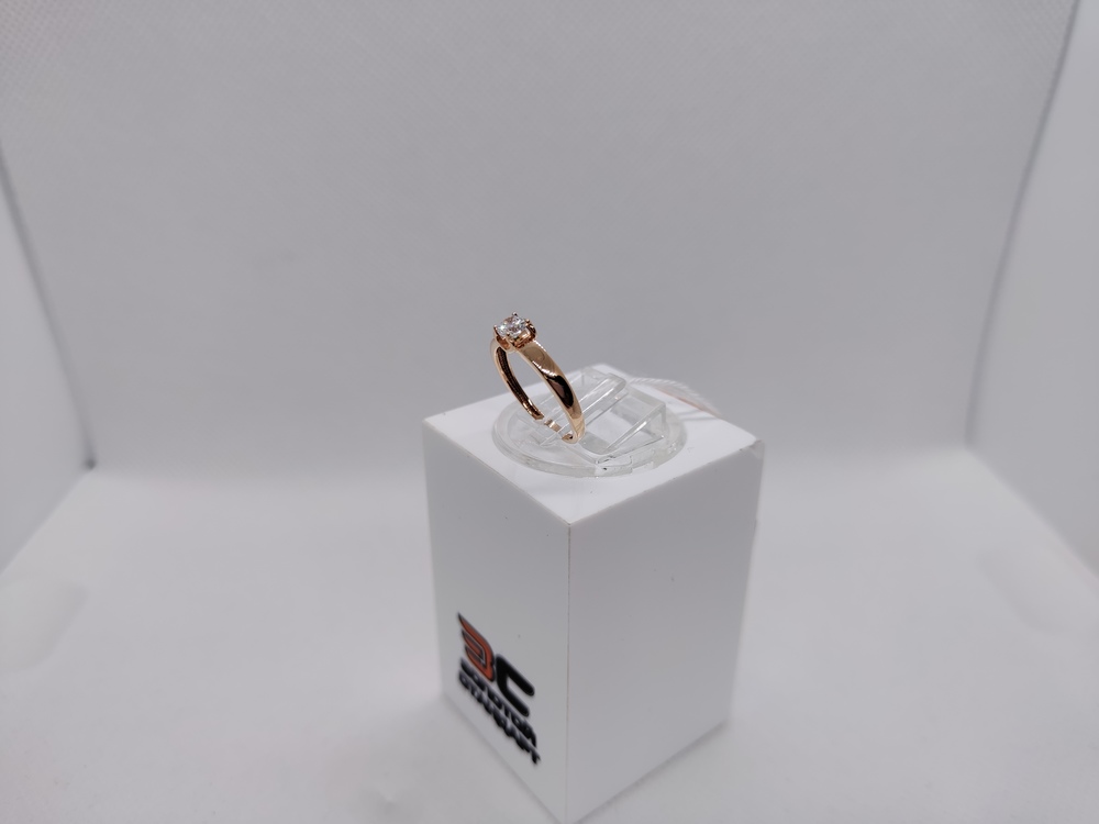 КОЛКМ375 КОЛЬЦО С КАМНЕМ (Au 375)