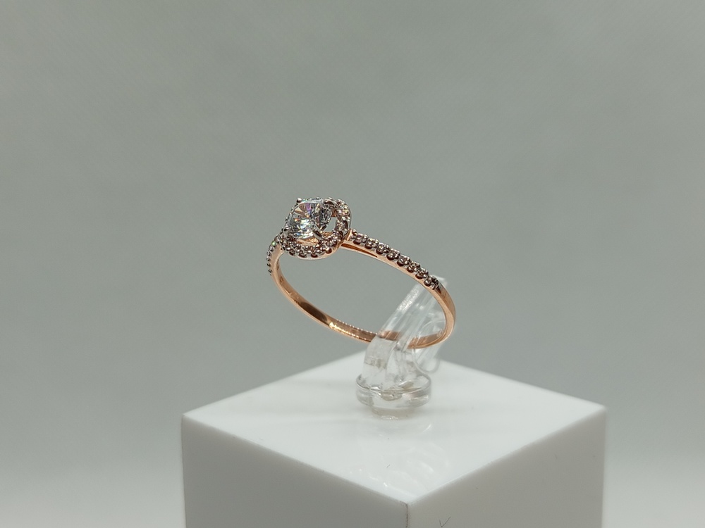 КОЛЬЦО С КАМНЯМИ (Au 585)