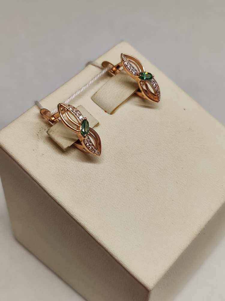 СЕРЬГИ С КАМНЯМИ (Au 585)