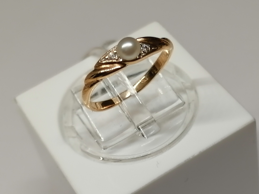 КОЛКМИ585 КОЛЬЦО С КАМНЯМИ (Au 585)