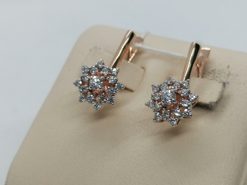 СЕРЬГИ С КАМНЯМИ (Au 585)