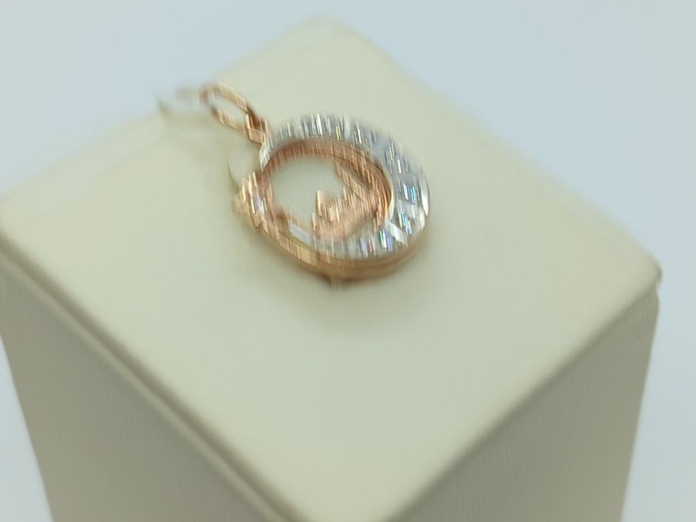 ПОДМКИ585 ПОДВЕСКА МЕЧЕТЬ С КАМНЯМИ (Au 585)