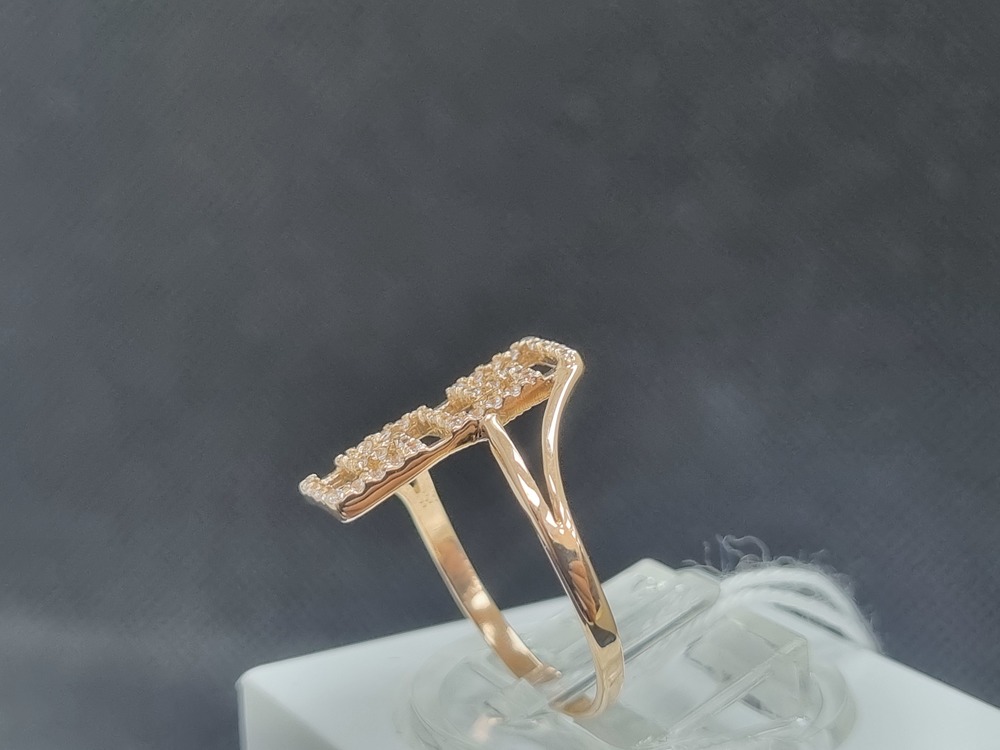 КОЛКМИ585 КОЛЬЦО С КАМНЯМИ (Au 585)