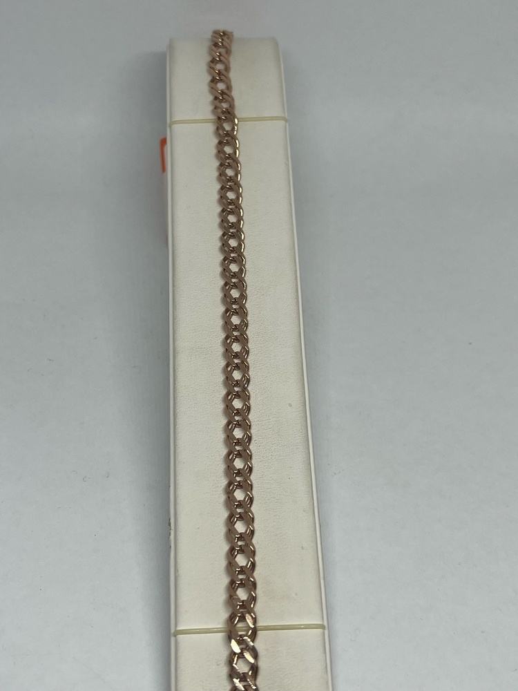 БРАСЛЕТ ПОЛНОВЕСНЫЙ Ромб двойной Au 585