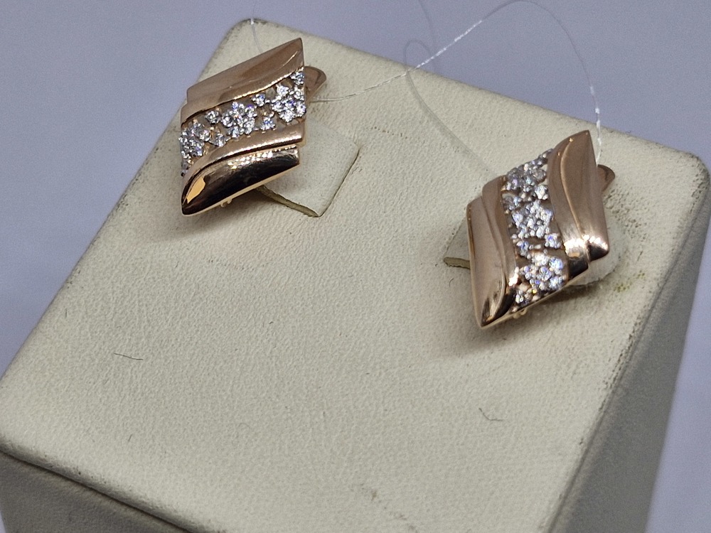 СЕРЬГИ С КАМНЯМИ (Au 585)