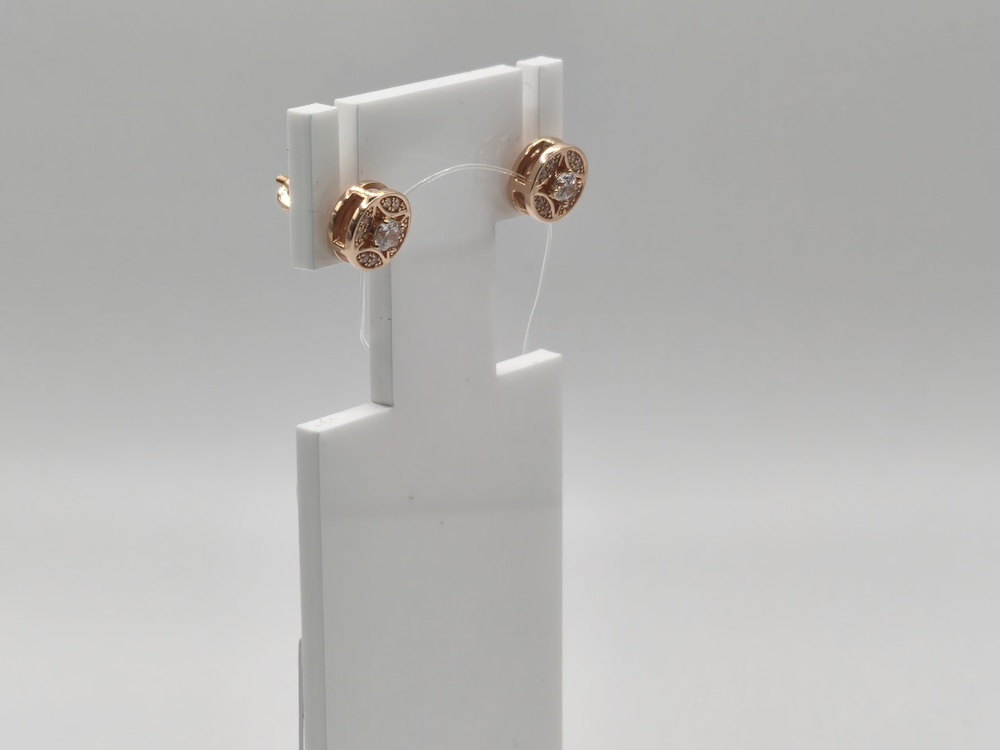 СЕРЬГИ ПУСЕТЫ с камнями (Au 585)