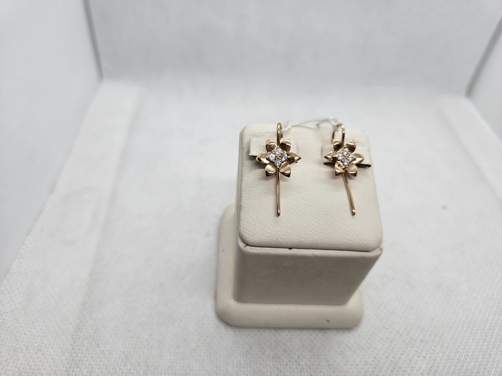 СКМИ585 СЕРЬГИ С КАМНЯМИ (Au 585)