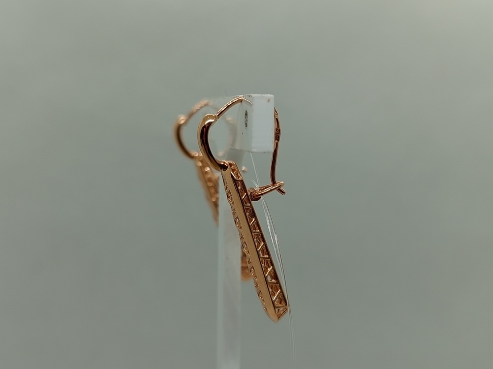 СЕРЬГИ ПЕТЕЛЬКА без камня (Au 585)