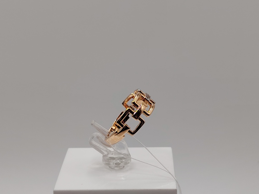 КОЛЬЦО С КАМНЯМИ (Au 585)