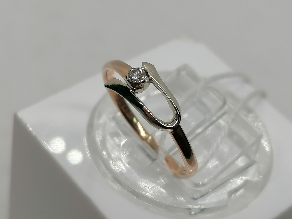 КОЛЬЦО БРИЛЛИАНТ Au 585