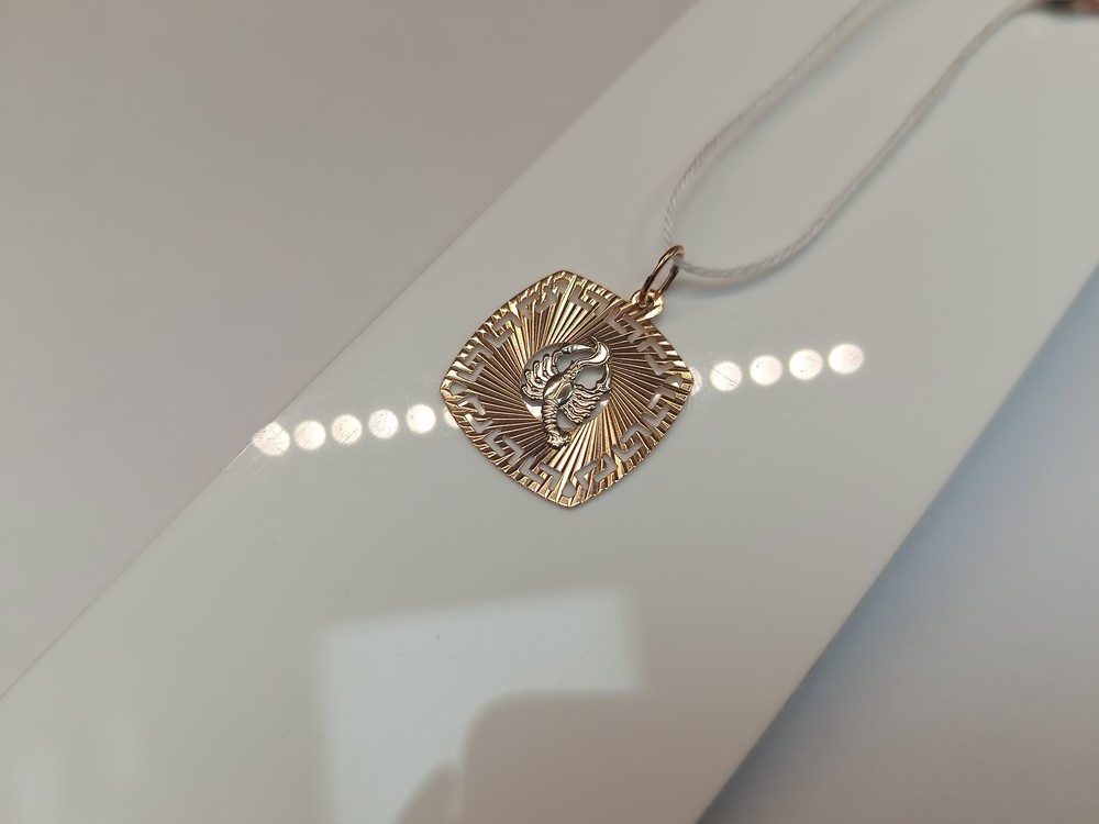 ПОДВЕСКА ЗНАК ЗОДИАКА РАК Au 585