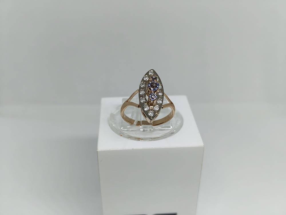 КОЛКМИ585 КОЛЬЦО С КАМНЯМИ (Au 585) КОЛКМИ585 КОЛЬЦО С КАМНЯМИ (Au 585)