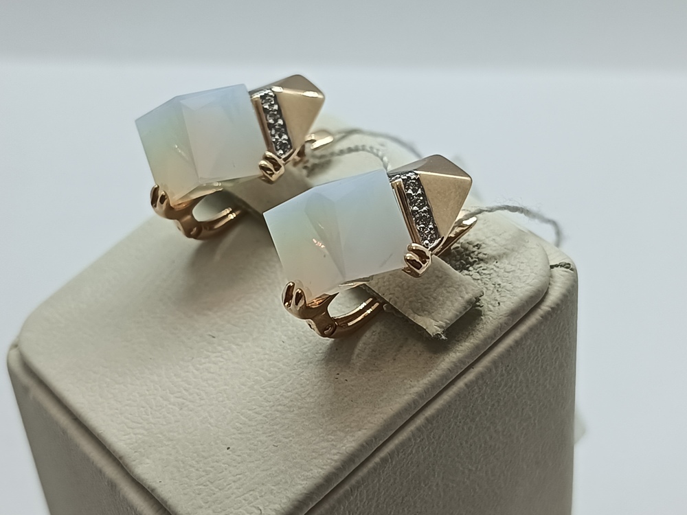 21804246 СЕРЬГИ С КАМНЯМИ (Au 585)