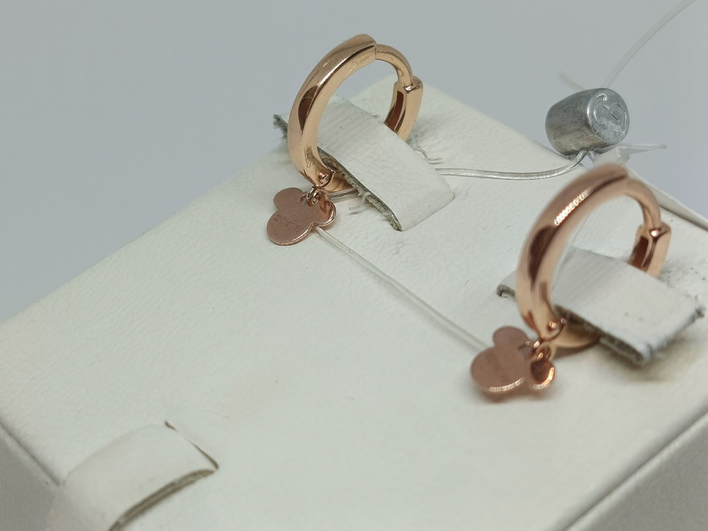 029086 СЕРЬГИ БЕЗ КАМНЯ (Au 585)