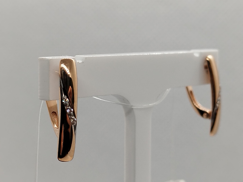 019272-1102 СЕРЬГИ С КАМНЯМИ (Au 585)