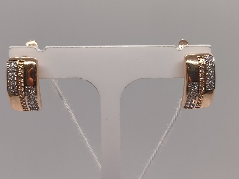 СКМИ585 СЕРЬГИ С КАМНЯМИ (Au 585)