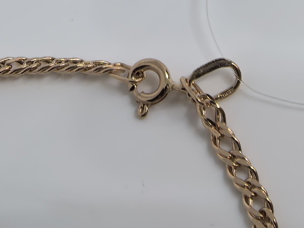 ЦЕПЬ ПУСТОТЕЛАЯ Ромб двойной (Au 585)