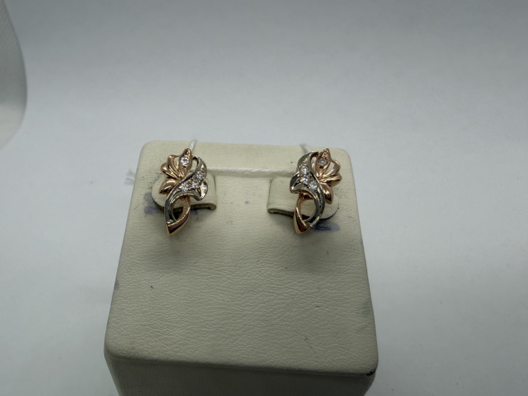 СЕРЬГИ С КАМНЯМИ (Au 585)