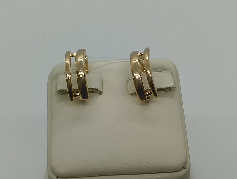 СЕРЬГИ БЕЗ КАМНЯ (Au 585)