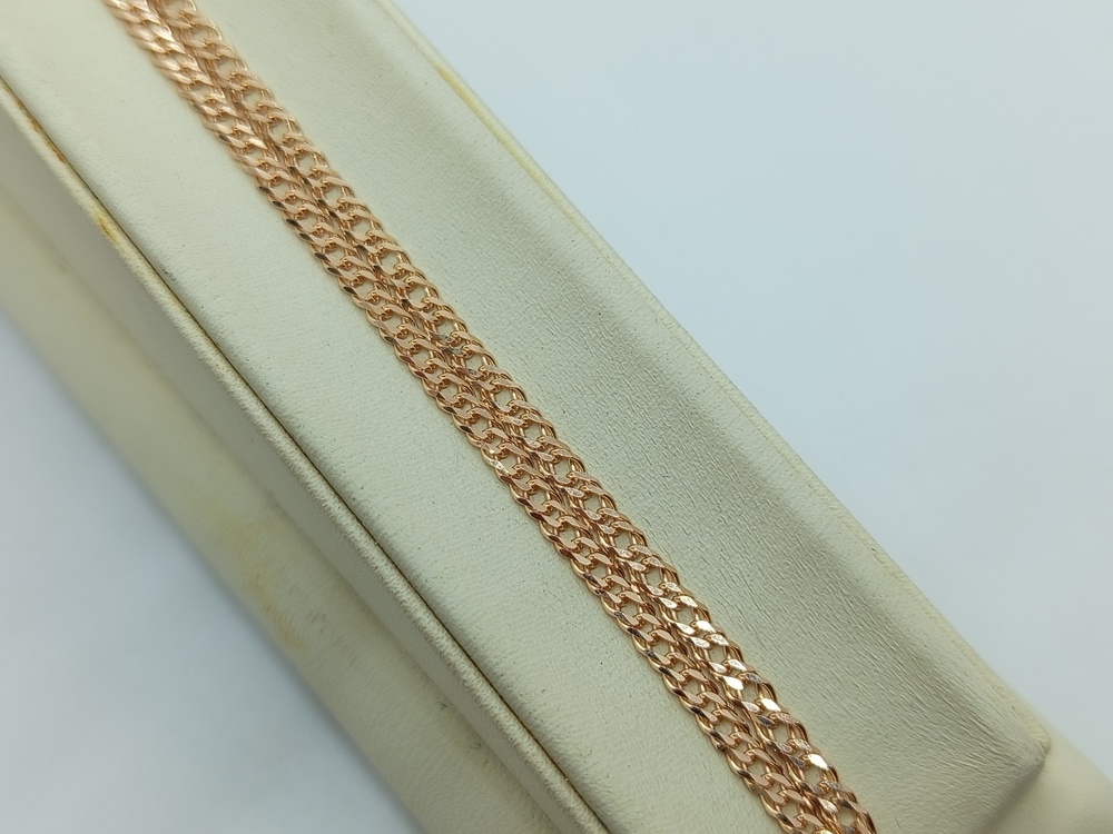 ЦЕПЬ ПОЛНОВЕСНАЯ Ромб двойной (Au 585)