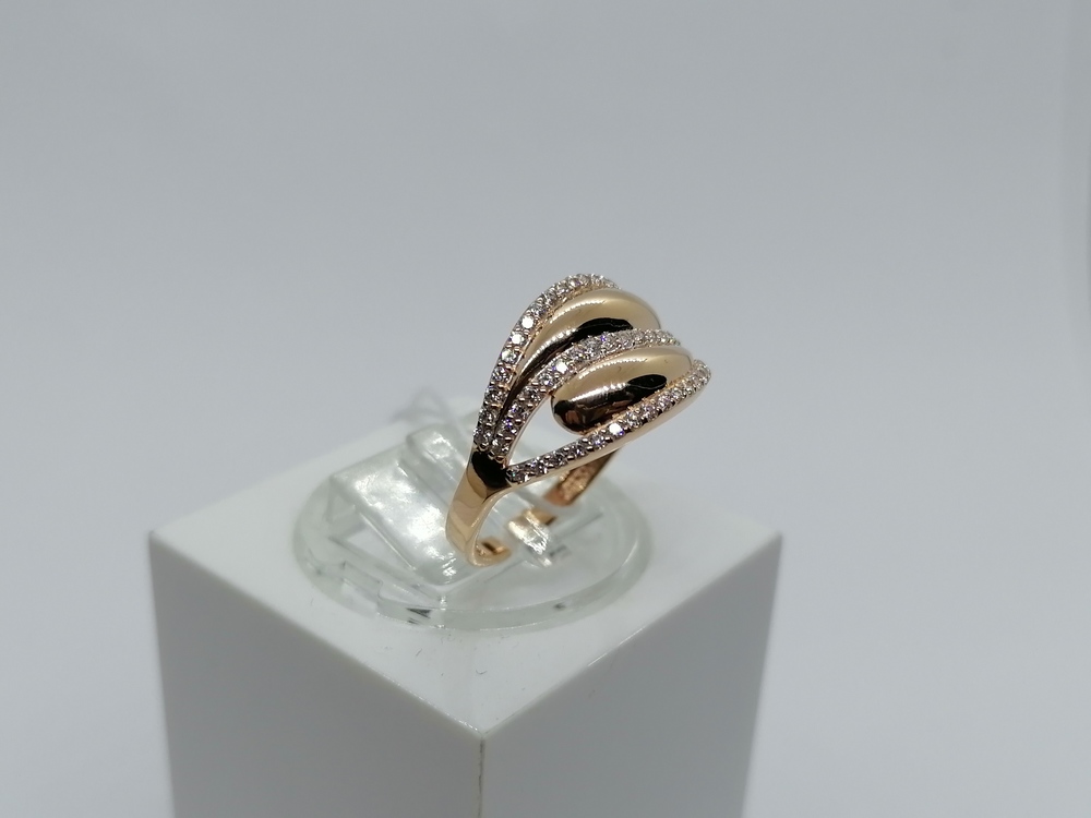 КОЛКМИ585 КОЛЬЦО С КАМНЯМИ (Au 585)