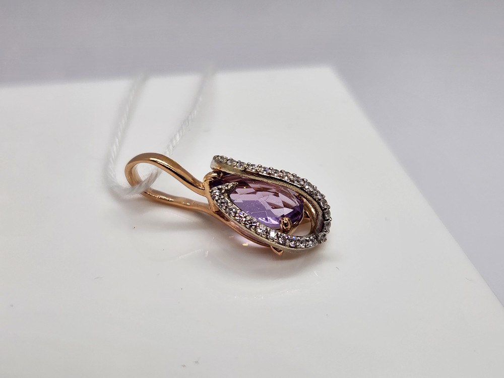 ПОДКМИ585 ПОДВЕСКА С КАМНЯМИ (Au 585)