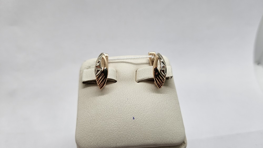 СБКМ585 СЕРЬГИ БЕЗ КАМНЯ (Au 585)