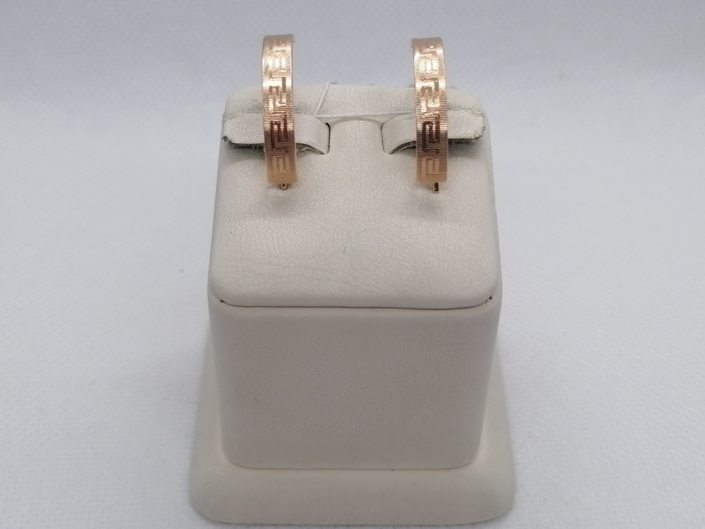 СЕРЬГИ БЕЗ КАМНЯ (Au 585)